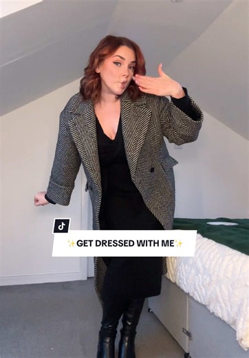 ✨GET DRESSED WITH ME FOR PANTO✨ Dress @Yours Clothing Jacket Zara Boots @TikTok Shop UK Scent @Givenchy Beauty @The Perfume Shop Limited l’interdit #scottish #getdressed #getdressedwithme #gdwm #fyp