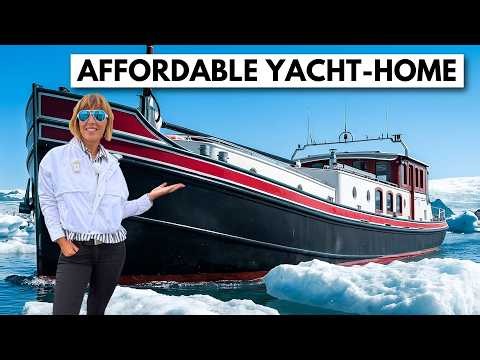 DITCH THE HOUSE 🤯 2004 Luxe Motor 22M Dutch Steel Yacht Tour