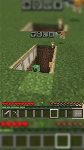 Minecraft creeper trap 😂 #minecraft #gaming