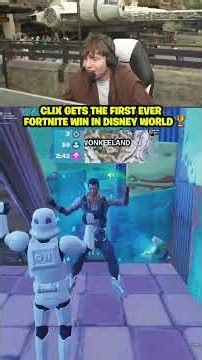 Clix gets the FIRST EVER Fortnite win at Disney World 🏆