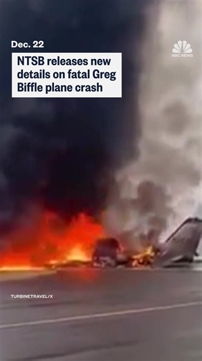 The NTSB releases new details on the fatal plane crash that killed former NASCAR driver Greg Biffle and his family, which included a text from a phone on board to a loved one that read "emergency landing." | NBC News