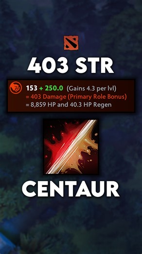 403 Strength on Centaur Warrunner Dota 2 #dota2