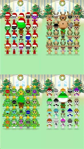 Christmas Paloma Blanca Dance Animate with Sprunki#shorts #christmasdance #christmas #danceanime