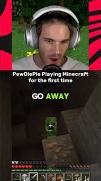 PewDiePie Playing Mincraft for the first time!😱#minecraft