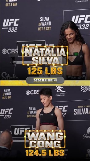 Natália Silva and Wang Cong make CHAMPIONSHIP WEIGHT ahead of their #UFC title fight at #UFC332