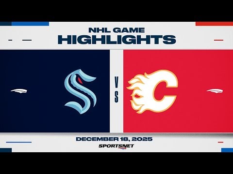 NHL Highlights | Kraken vs. Flames - December 18, 2025