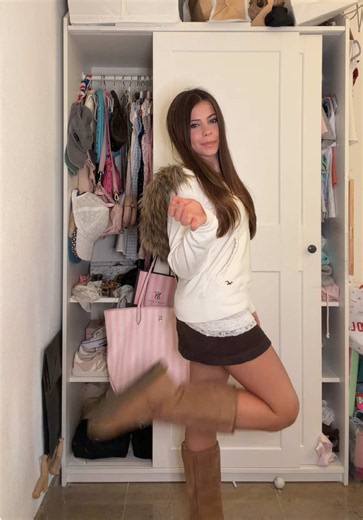 Grwm for school with a beautiful Fall outfit 🍁💕😽 #fyp #grwm #fall #whimsy #ootd