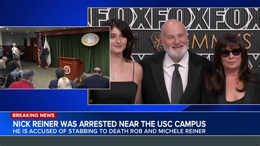 HAPPENING NOW: Los Angeles County district attorney provides update as Rob Reiner's son, Nick, is expected to be charged in the death of his parents, Rob and Michelle. https://abc7news.com/18291880/ | ABC7 News