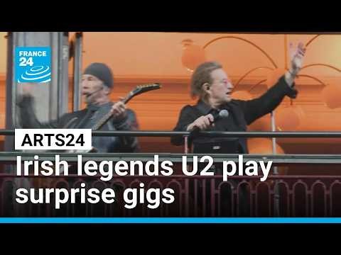 U2 celebrate 50 years in music with surprise gigs • FRANCE 24 English