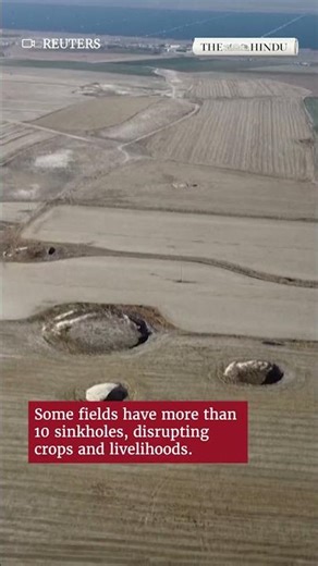 Hundreds of sinkholes appear in Turkey’s farmland