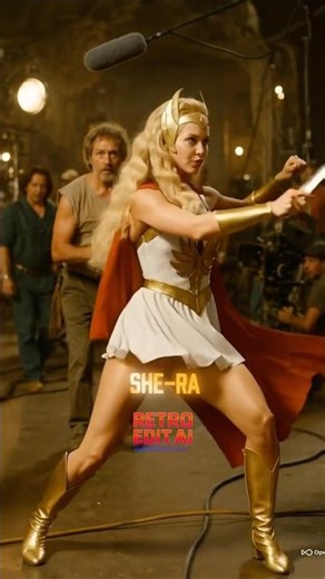He-Man Behind the Camera —She-Ra | Retro Edit AI