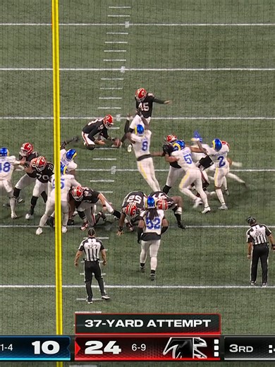 FG is blocked by Jared Verse and taken to the house 😤 LARvsATL on ESPN/ABC Stream on #NFLPlus and ESPN App | NFL