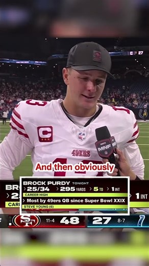 Brock Purdy giving 49ers fans an early present with that performance 🔥🎁