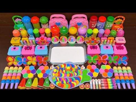 LIVE: Slime Mixing Random Things Into Glossy Slime For Relaxing ASMR #1141