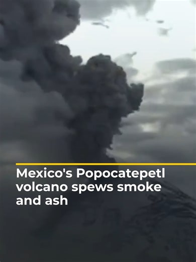 Popocatepetl Volcano Eruption in Mexico – December 2025