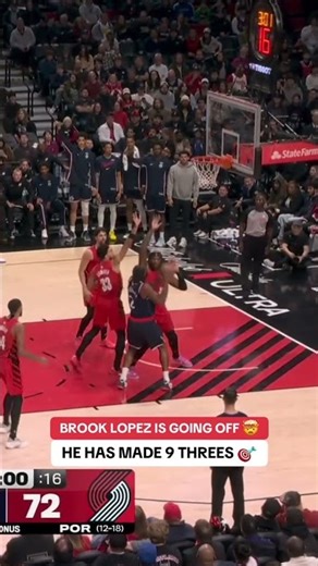 Brook Lopez has hit a new career-high in threes 🎯