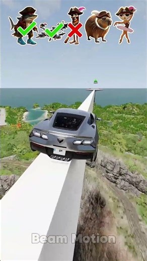 🪵Italian Brainrot Prirates BeamNG DRIVE Car Jump Challenge 🦈☕ #beamngdrive #italianbrainrot