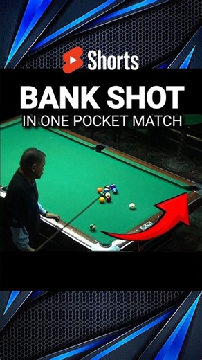 Efren Bata Reyes precise Bank Shot in one pocket match #efrenbatareyes
