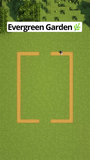 Minecraft Evergreen Garden🌿 #minecraft #minecraftbuilding #minecraftbuilds #minecrafttutorial