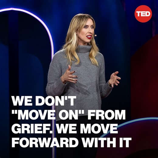 Grief isn’t something we move on from, but something we move forward with, says Nora McInerny. Watch her full TED Talk here: http://t.ted.com/WFzZhJ0 | TED