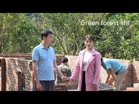 Mai came to visit Robert. Green forest life 