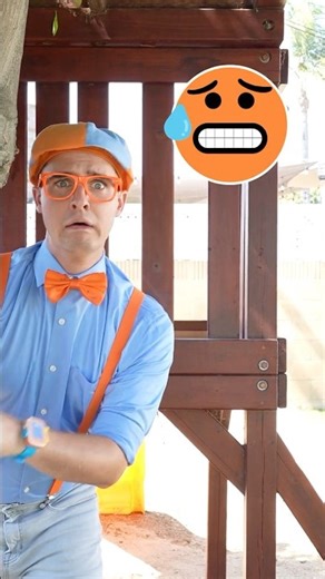 Don't be ANGRY 😡 on the Playground Blippi! Learn Emotions😆! #shorts
