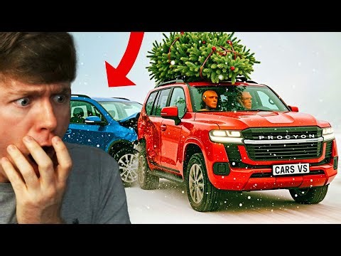 Reacting to CRAZIEST CHRISTMAS CRASHES! (BeamNG Drive)