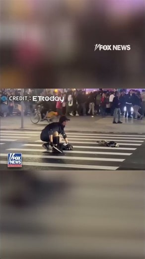 Suspect appears to throw smoke grenades and grab knife before attack in Taiwan #shorts #foxnews