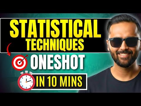 Statistical Techniques | One Shot | In 10 Minutes | Engineering Mathematics | Pradeep Giri Sir