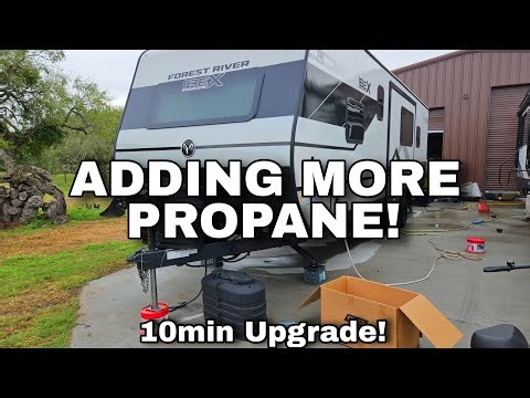 UPGRADING RV PROPANE CAPACITY! from 20lb Tanks to 30lb Tanks! In Under 10mins? 