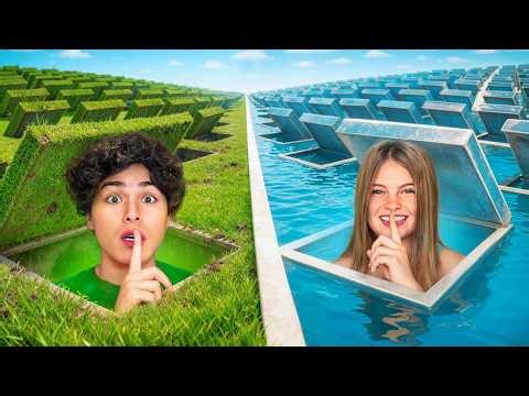 I Built 67 Secret Rooms In One Color!