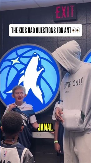 The kids had some questions for Ant 😂 🏀