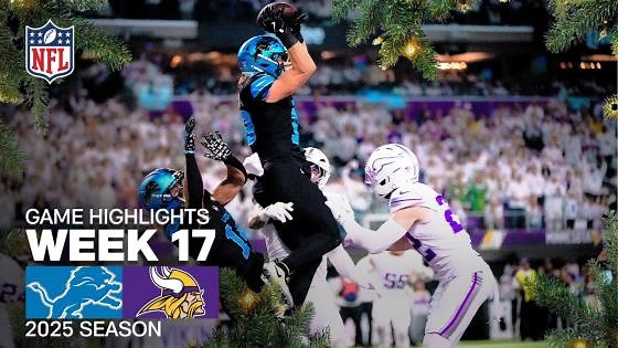 Detroit Lions vs Minnesota Vikings Christmas Day Game Highlights | 2025 NFL Season Week 17