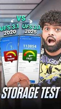 The Ultimate Showdown Between UFS 3.1 (2020) Vs UFS 3.1 (2025) #shorts