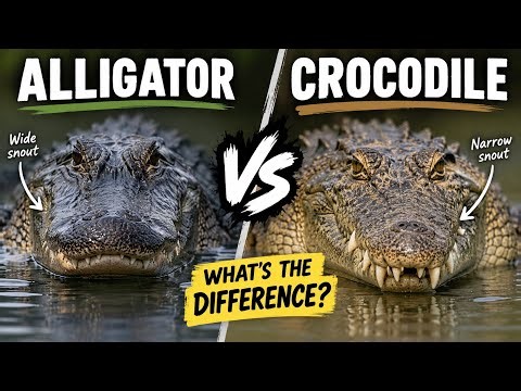 Alligator VS Crocodile: what’s actually the difference?