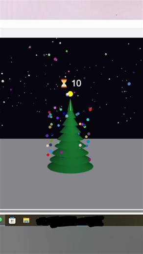 christmas tree 🎄using python code | 😲This Python Code Creates 3D Magic#shorts