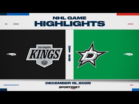 NHL Highlights | Kings vs. Stars - December 15, 2025