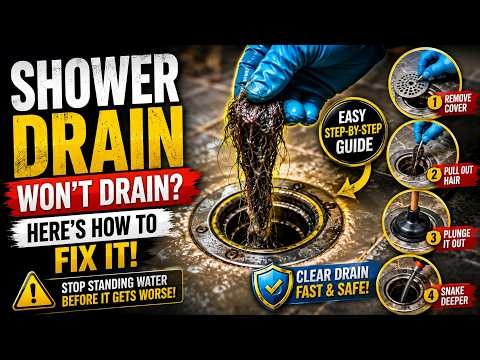 How to Fix a Shower Drain That Won't Drain