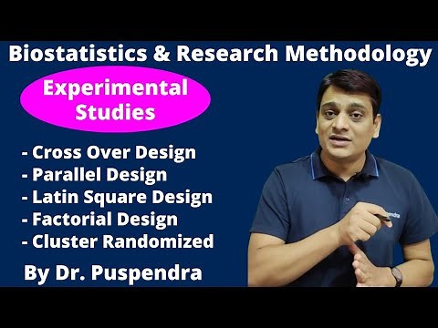 Part 9: Experimental Studies | Cross Over Design | Latin Square Design | Factorial Design | RM