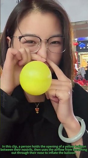 Nose Balloon Blowing Trick: Inflating a Balloon Using Nostrils