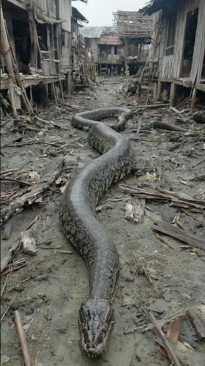 😱 30-Foot Python Caught Slithering Through Abandoned Thai Village
