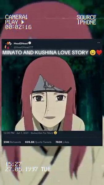Minato and Kushina Love Story ☺❤... #naruto #narutoshippuden #animeshorts #anime