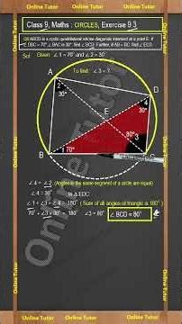 Q6 Ex 9.3 Class 9 Maths | Circles | NCERT Complete Explanation , CBSE, and Competition Exams.