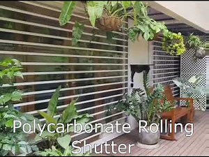Automatic polycarbonate rolling shutter