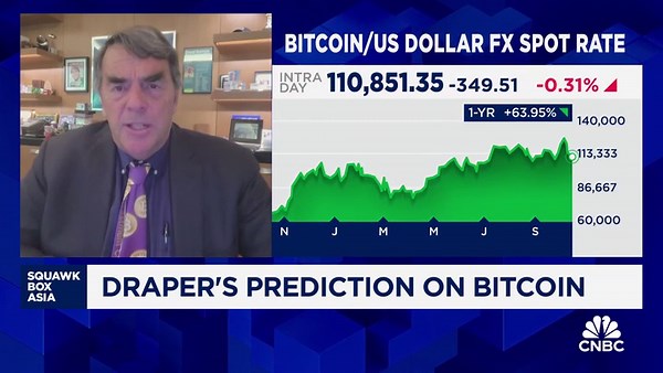 Crypto Prediction: Tim Draper says bitcoin will top $250,000 in 12 months