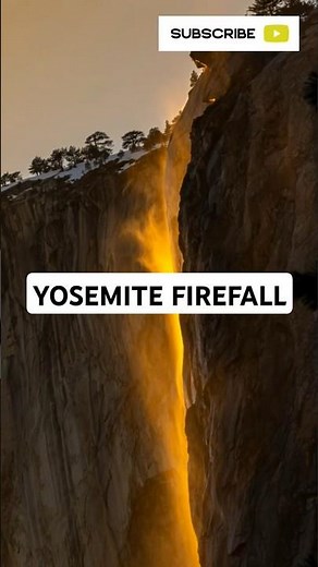 Amazing Firefall at Yosemite National Park