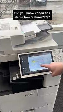 The Staple Free Stapling Feature on Canon Printers