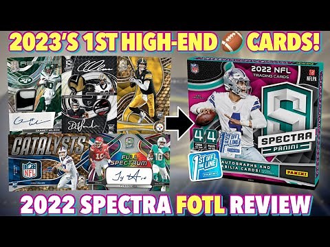 THE FIRST HIGH-END 🏈 CARDS OF 2023! 🔥 2022 Panini Spectra Football FOTL Hobby Box Review