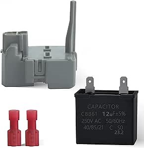 W10189190 TSD2 Refrigerator Compressor Overload Start Relay Combination W10662129 Capacitor by PANDEELS - Replacement for Kenmore Whirpool Freezer - Replaces 241941003 W2319792 W10197428 2264017