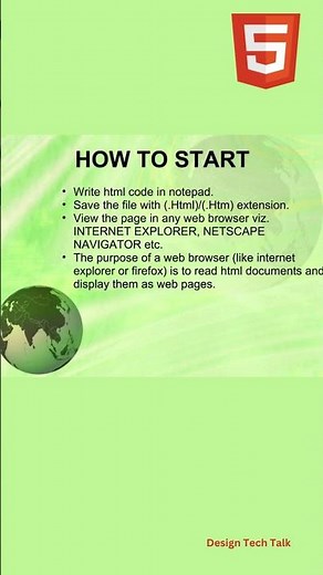 Html tutorial for beginners, learn html from Basic to Pro | How to start HTML #shorts